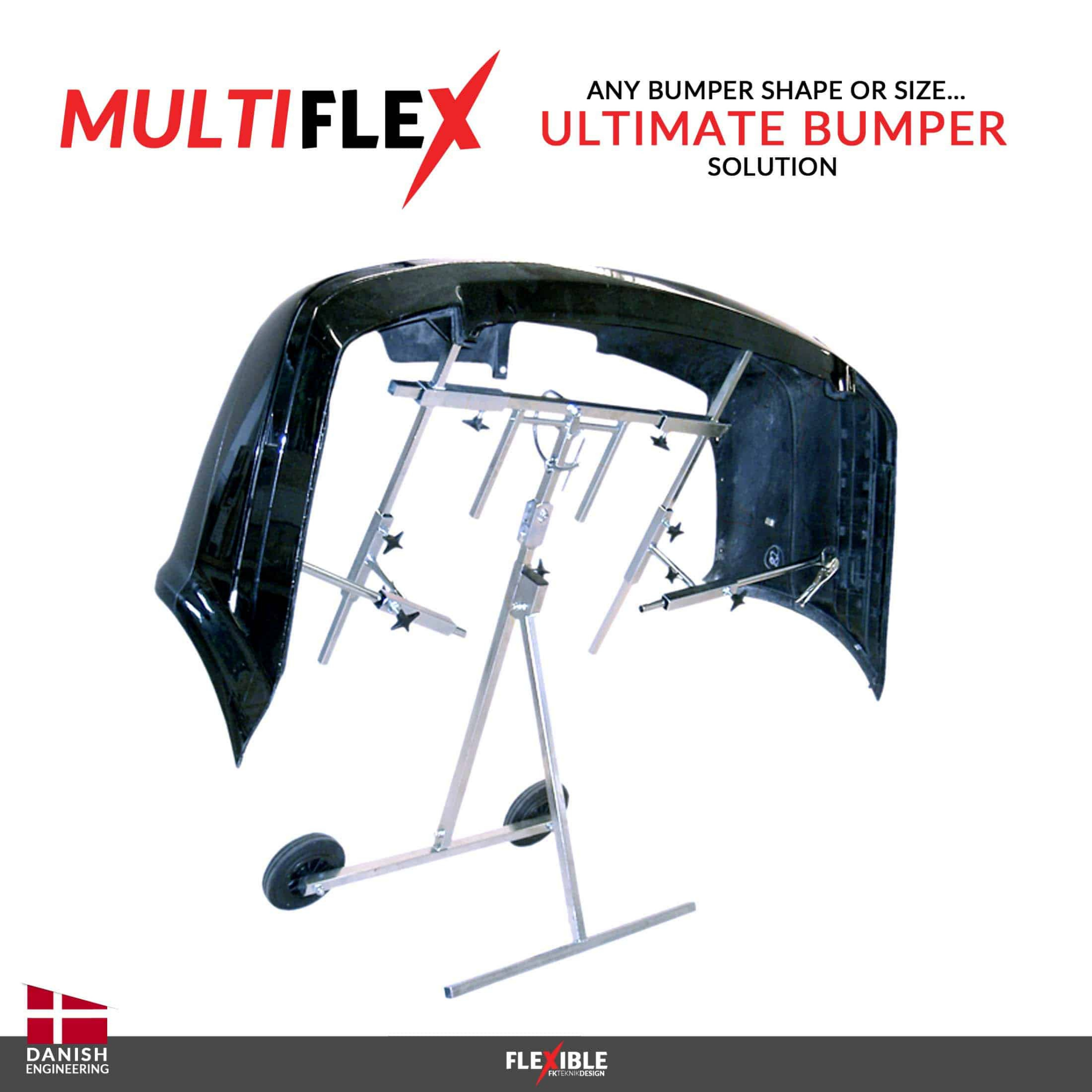 MultiFlex Deluxe Bumper Stand on Easy Trolley | FL-190
