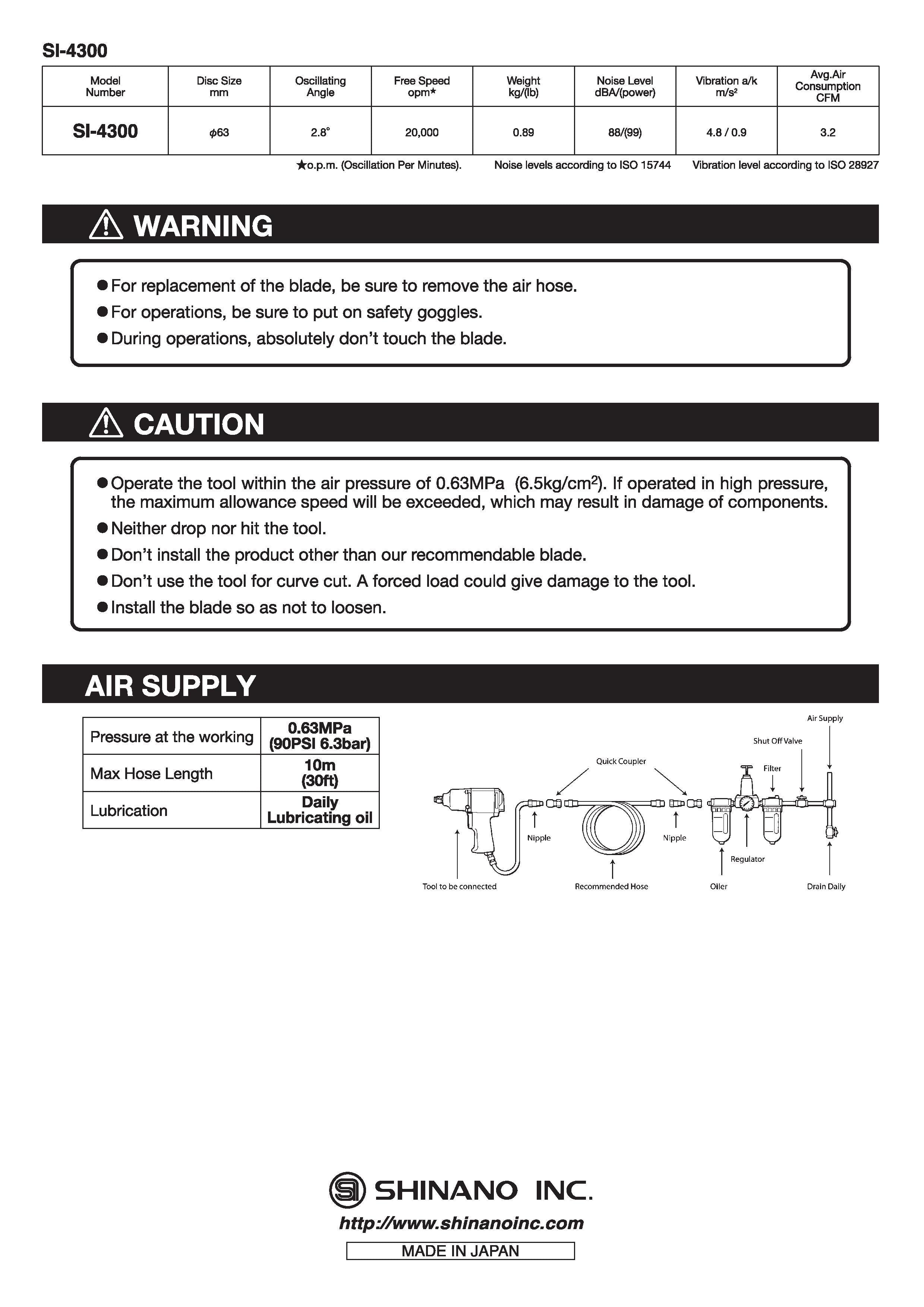 Oscillation Cutter | SI-4300 | Equipment Gateway Inc